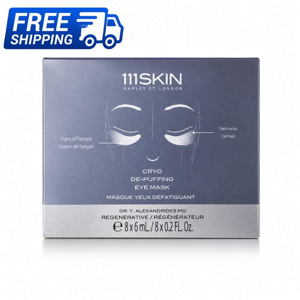 111SKIN Cryo De-Puffing Eye Mask 8 x 6mL Regenerative Eye Treatment